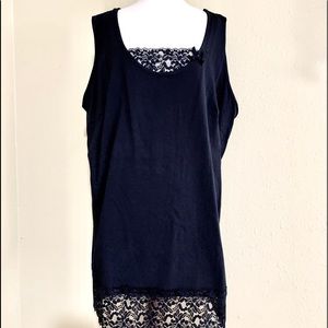 New Black Ellos Tank Top Extender Size 26 28 2X